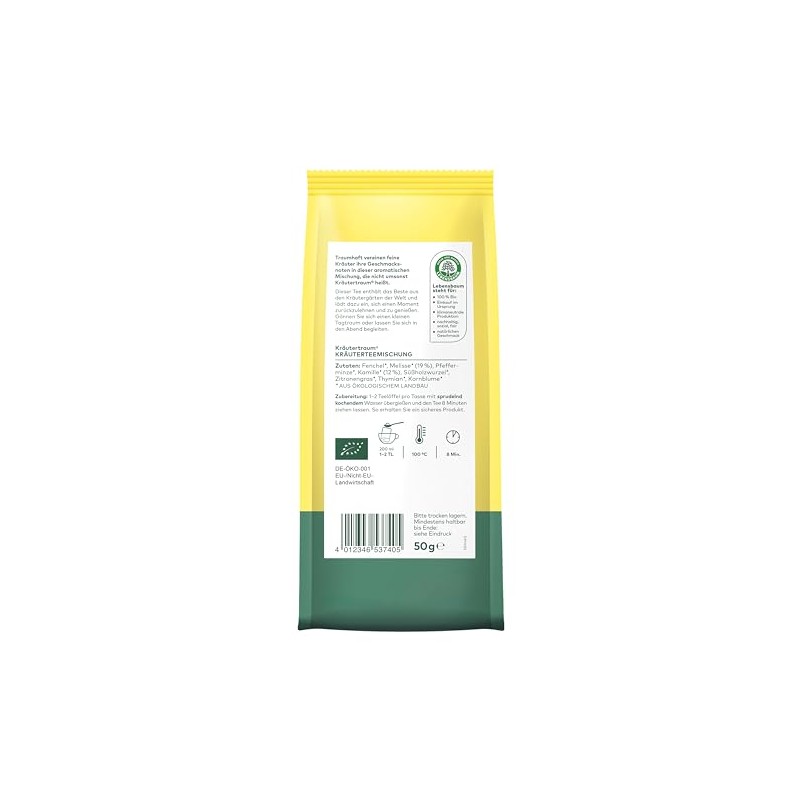LEBENSBAUM 3 x Kräutertraum, Organic Herbal Tea Blend, Various and