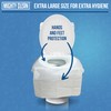 Toilet Seat Covers Flushable (100 Pack) - Upgraded XL Size|