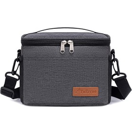 TuErcao Mini Cooler Small Ice Chest Leakproof Soft Cooler Bag for Beach Camping Travel Cooler for Car, Insulated Cooler Lunch Box for Men Work Picnic, Dark Grey
