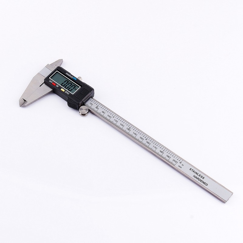 0-200mm LCD Digital Vernier Caliper Stainless Steel Micrometer Electronic Gauge