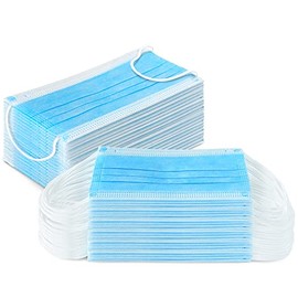 Bitybean Disposable Face Masks Disposable - 1,000 PCS - for Home & Office - Breathable & Comfortable Filter, Blue (100)
