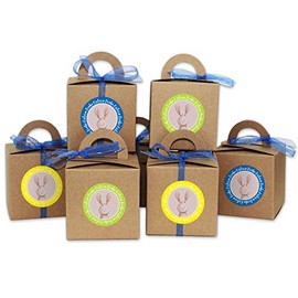 DIY Easter Bunny Boxes, Kraft Paper Gift Boxes for Easter, Gift Box for Filling, for Children and Adults