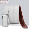 YOORAN Men's Belt Ratchet Leather Belt Automatic for Suit Business