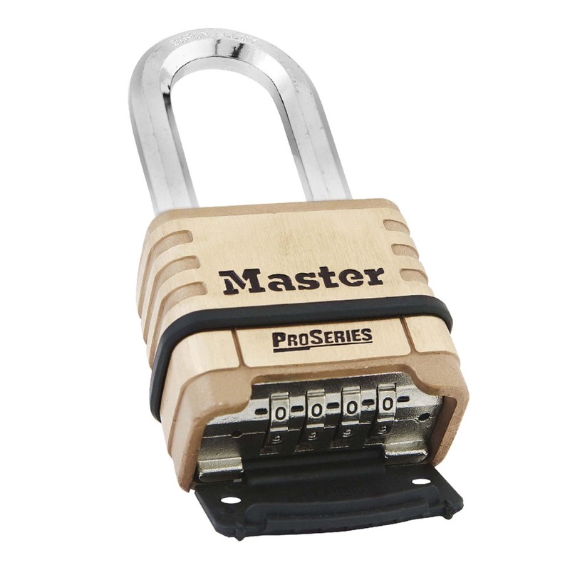 Master Lock - Combination Padlock, Bottom, Black/Silver