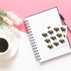 AHANDMAKER 180Pcs Mixed Color Bison Buffalo Planner Stickers, 1 Inch