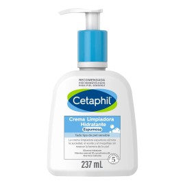 Cetaphil Crema Limpiadora Hidratante Espumosa Piel Sensible Uso Día Noche 237