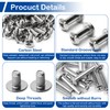 MroMax M4 Binding Screw, M4 x 16mm Nickel Plated Carbon