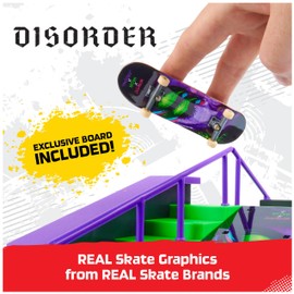 Tech Deck, Nyjah Rail Shredder Skatepark, X-Connect Park Creator, Set di Rampe Personalizzabile con Fingerboard Speciale, Giocattoli per Bambini da 6 Anni in su