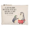 Mr. & Mrs. Panda Penguin Makeup Bag with Child, White,