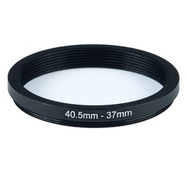 40.5mm Lens to 37mm Camera Lens Adapter 40.5mm to 37mm Step Down Ring Adapter Ring for All Brands of UV ND CPL,Comes with 2 Packs of high-end Lens Wiping Cloth(40.5mm-37mm)