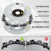 TWOMEM 4 Inch Wood Carving Chain Disc 22 Teeth with