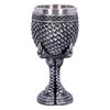 Nemesis Now U4708P9 Grey Scale Dragon Claw Goblet 16.7cm, Resin