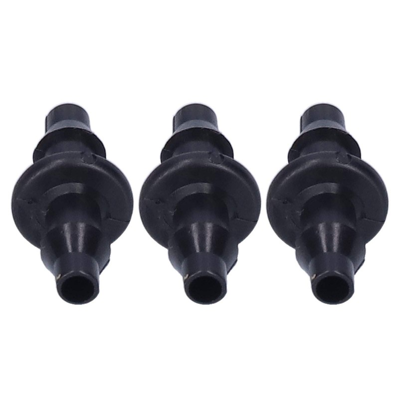 Deror 100pcs 4/7 Hose Connector 2 Way Watering Drip Connector