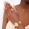 KONPJE Starfish Seashell Ring Arm Cuff 18k Gold Plated Starfish