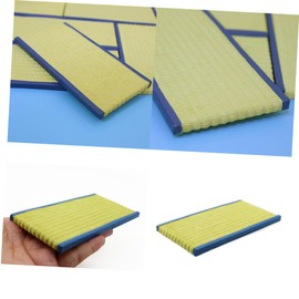 FRCOLOR 3pcs Miniature Tatami Round Puff Accessory Mat Tatami Mat Miniature Japanese Mattress Tatami Floor Mat Craft Decoration Miniature Plants Dollhouse Mini Ature Tatami Mats