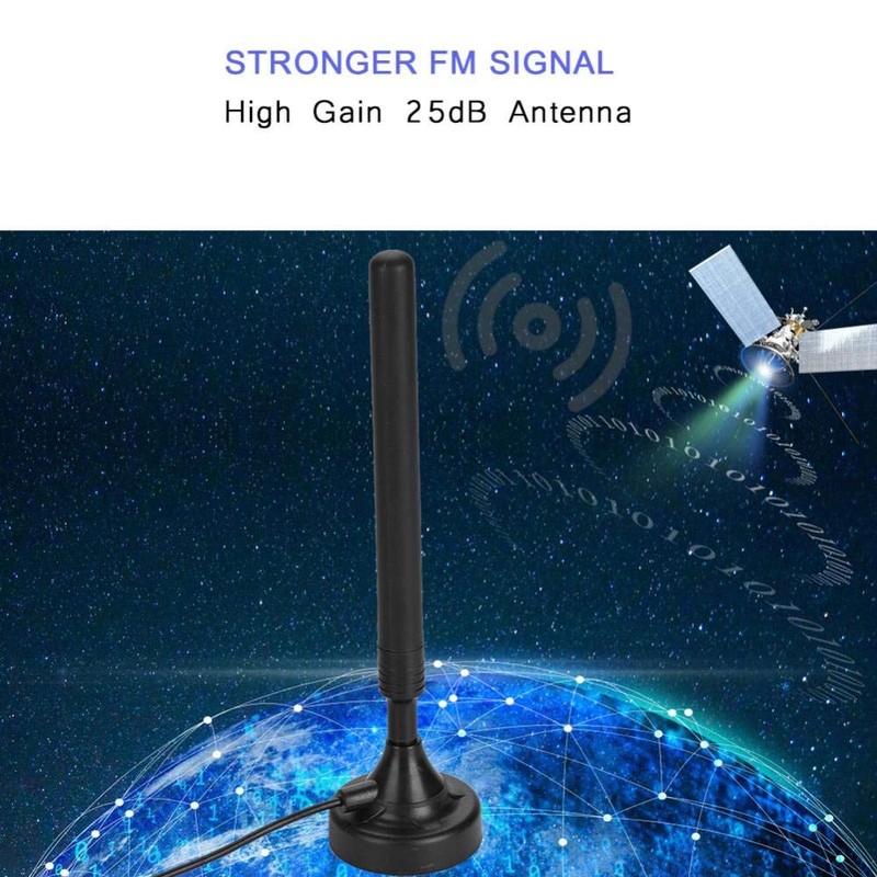 Fosa Home 25dB High Gain FM Radio Antenna Low Floor