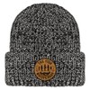 Chowdaheadz Fish Whisperaah Leather Patch Chunky Knit Winter Hat -