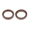 sourcing map 2 x 35mm Inner Diameter Fluoroprubber Double Lip