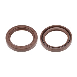 sourcing map 2 x 35mm Inner Diameter Fluoroprubber Double Lip Seal 35mm x 47mm x 7mm