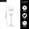 Final Touch 100% Lead-free Crystal Champagne Flutes Glasses Made with