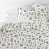 LINENS & HUTCH Geo Dash Pattern 3-Piece Duvet Cover Set