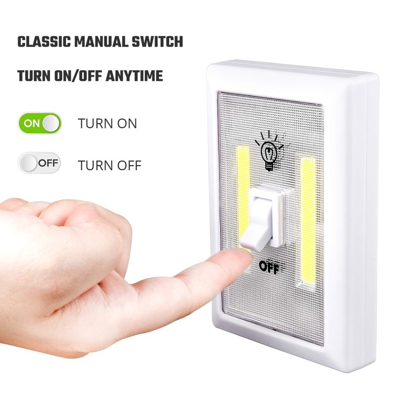 Lzonunl Closet Light, Battery Operated Tap Light, Super Bright Switchlight,