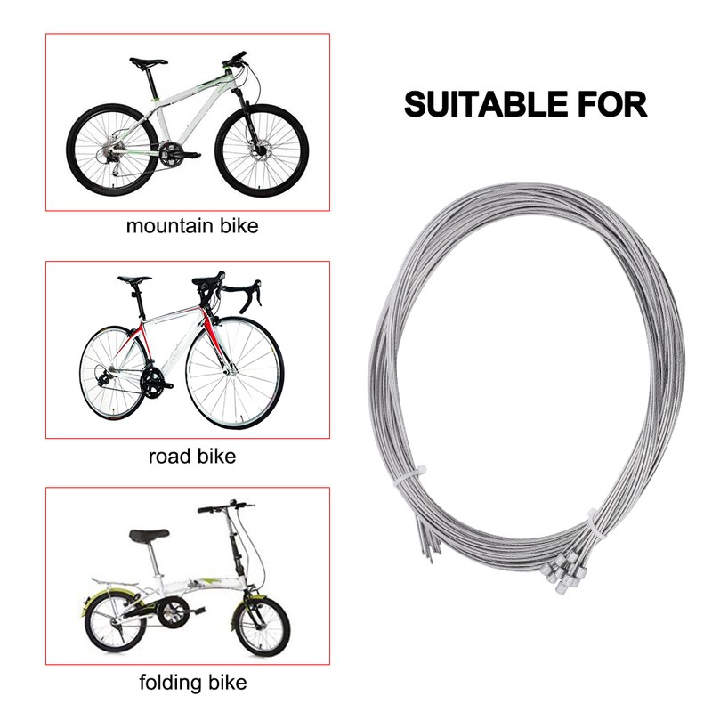 10pcs 2m Bike Derailleur Cable Road Shift Cables Inner Replacement