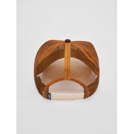 Djinns HFT Coffee Club Trucker Cap Baseball Cap Trucker Cap Mesh Cap Snapback, White/Brown