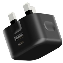 Phone Charger For Motorola Moto G73 G23 G72 E40 E30 E20 E32 G10 G22 G30 G31 G41 G50 G60s (20W Fast Charger) Dual Ports USB-C + USB-A QC + PD USB + Type C UK Mains Wall Plug Charger For Motorola Phones