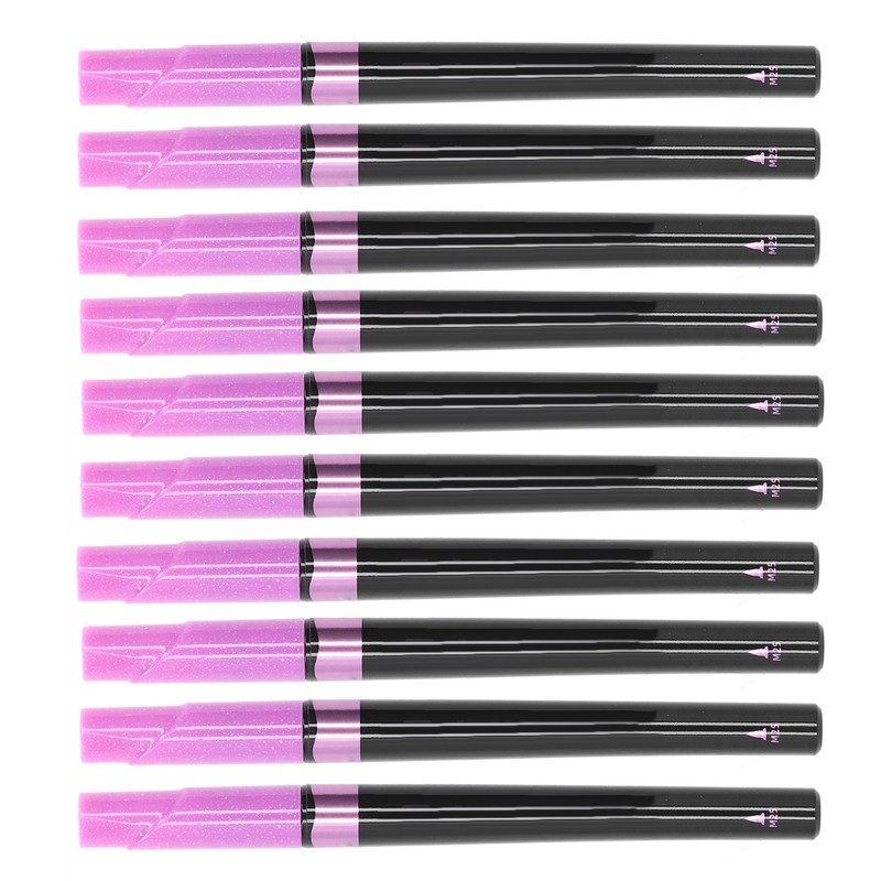 10 Pcs Paint Markers Purple Metal Texture Waterproof Glass Marker