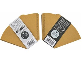 Size 1/No.1/101 Coffee Filter Papers by COFFEE LUSSO, Cone Shaped, Unbleached, Eco Friendly (300)