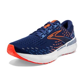 Brooks Men's Glycerin GTS 20 Supportive Running Shoe - Blue Depths/Palace Blue/Orange - 12.5 Medium