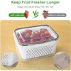 Freshmage Fruit Storage Containers with Removable Colander - 4 Pack