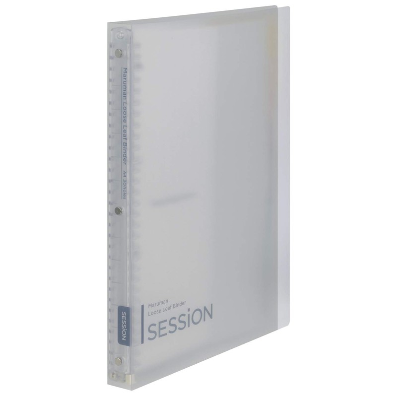 Maruman F584-98 Loose Leaf Binder, A4, Session, 30 Holes, Clear