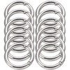 Tofficu 15pcs Key Rings - Metal Keychain Rings Keyring Ring