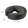 MediSports Universal Face Cushion Pillow for Massage Table, Black