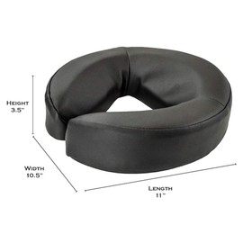 MediSports Universal Face Cushion Pillow for Massage Table, Black