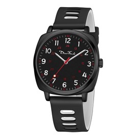 Diaofendi Waterproof Nurse Watch for Medical Professionals,Women Men, 24 Hour with Second Hand, Military Time Easy to Read Dial (Black-Black White)