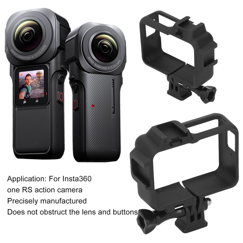Camera Protective Frame Housing Shockproof Black for Insta360 One RS