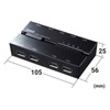 Sanwa Supply SW-US44HMG USB 2.0 Manual Switcher with Magnet (With
