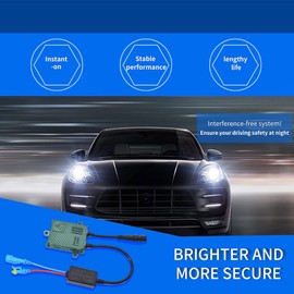 VLAND D2H Xenon Headlight Bulbs Car Headlamp Low Beam Conversion Kit 55W 6000K Bright White, Bulbs w/Ballast and decoder, Pack of 2(For VLAND VEHICLE SPECIFIC)