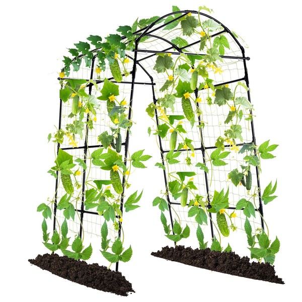 Lalahoni Garden Arch Trellis for Climbing Plants Outdoor, 7.8 Feet