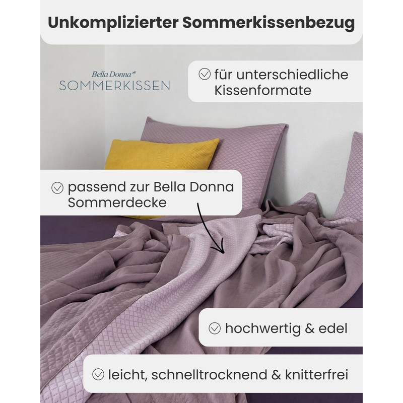 Formesse Bella Donna Summer Cushion Cover with Cooling Climate Concept.