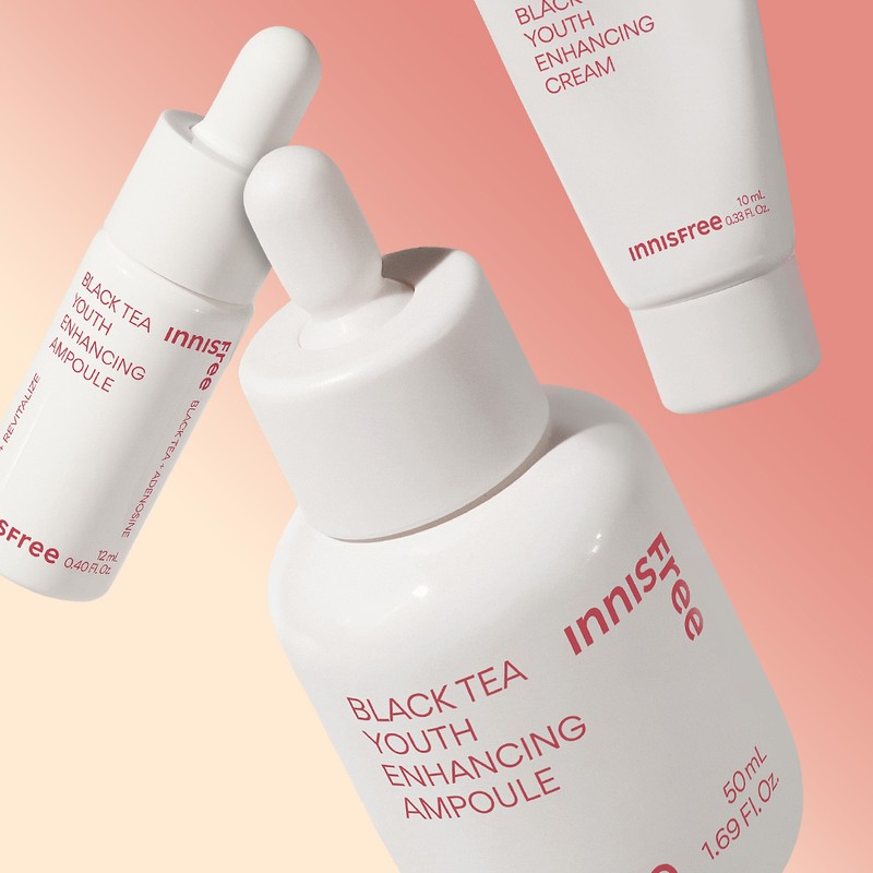 Innisfree [이니스프리]블랙티 유스 인핸싱 앰플 대용량 단품 세트 [Innisfree] Black