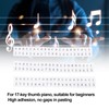 3Pcs Kalimba Thumb Piano Note Stickers,17 Keys Keys Stickers Kalimba
