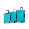 ROCKRAIN 3 Piece ABS Lightweight Luggage: 20/24/28 Inch Spinner Suitcase