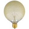 Bulbrite 40G16/ICE/E12 Incandescent Crystal Collection G16 Globe Light with Candelabra