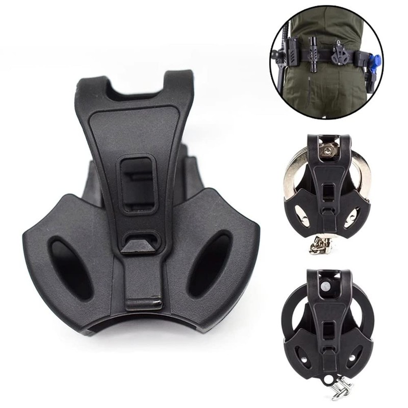 DONGKER Handcuff Case, Handcuff Holster Conceal Carry Quick Release for