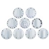 Toggle Set, Rotary Knob Set, Knob Universal 7-Piece White for