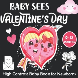 Baby Sees Valentine's Day -High Contrast Baby Book for Newborns: Amazing Black and White First Baby valentines Day Pictures and Cute Patterns for ... ( Perfect for Babies and Newborns )